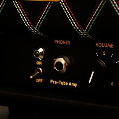 2025 Retroman Pre-Tube Guitar Amplifier Head -Compact and Powerful Amp for Professional Performances and Practice Sessions Black Color