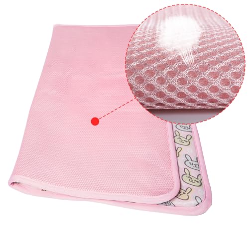 Image of NACOCO Pet Cooling Mat Cat Dog Cushion Pad Summer Cool Down Comfortable Soft for Pets and Adults (L, Pink)