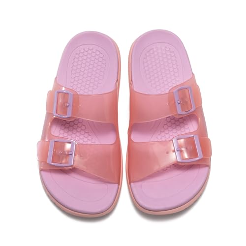 i78 Kids Double Buckle Adjustable Arch Support Flat Non-slip Sandals for Girls3