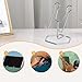 Phone Holder Cellphone Mount Iron Wire Compact Universal Sturdy Phone Stand Display for Kitchen Desk Office Living Room Lazy, Silver