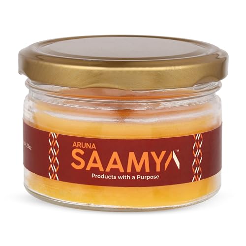 Image of ArunaSAAMYA Handcrafted Vanilla Scented Jar Candle I Refreshing Fragrance(Vanilla Serenade) I Pack of 1 I 120 GMS I Upto 40 Hours Burn Time