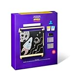 MONDO LLAMA 2-Sided Tabletop Easel Set, purple