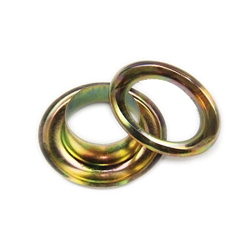 4# (10.5mm) Yellow Iron Grommet for Mini Hand Press Grommet Machine(500pcs)