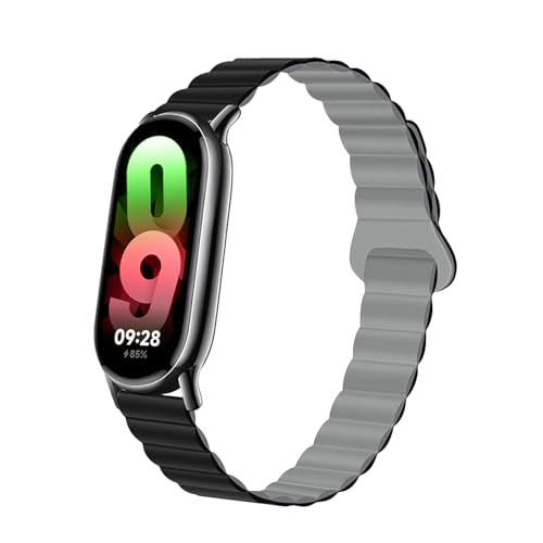 [Etsbaocy] �}�O�l�b�g�o���h Xiaomi Smart Band 10 / 9 / 8 �Ή� �o���h ���z�������[�v ���R���� �����x���g ���͂Ȏ��C�N���X�v�t�� Xiaomi Mi Band 10 / 9 / 8 �p�x���g - �u���b�N/�O���[