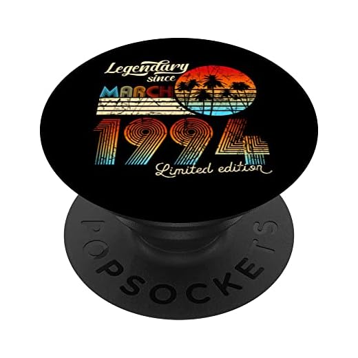 30. Cumpleaños 30 Legendario Desde Marzo De 1993 Regalo PopSockets PopGrip Intercambiable