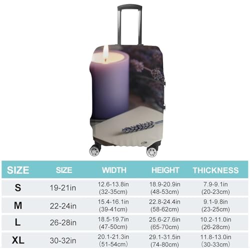 Travel Luggage Cover Protectors Elastic Anti-scratch Suitcase Cover Washable Luggage Sleeve Lavender And Notebook Suitcase Cover Protector Fit 18-32 Inch Suitcases Travel Accessories S2