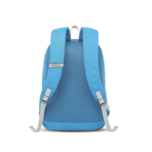 Image of American Tourister Max 3.0 | 29 Ltrs | 2 Compartments | Bottle Pocket | Ergonomic Padded Back Panel & Shoulder Straps | School Backpack for Boys & Girls | 1 Year International Warranty | Blue