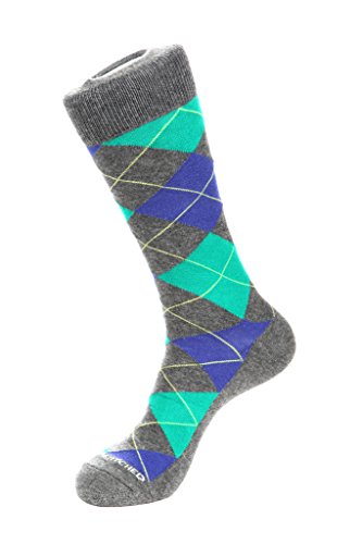 ArgyleCrew Sock Fits Size 8 to 13 Light Heather Grey