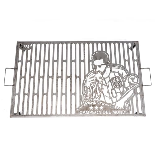 Parrilla Barbacoa Churrasquera Portatil Uso Exterior Equipos Cuadros de Futbol Argentinos 80 x 50 x 14 cm (me ssi)