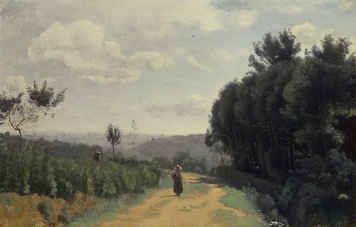 Murales lienzo decorativo de Corot (60x90cm) para la pared del dormitorio