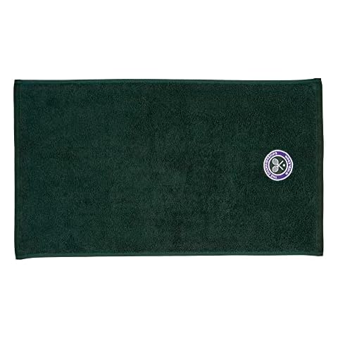 Toalla de invitados Wimbledon verde bordada Cover