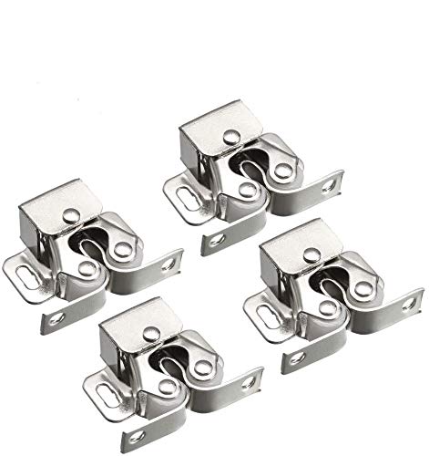 4 x Roller Catch Cupboard Cabinet Door Latch Twin Double Catches Caravan Boat