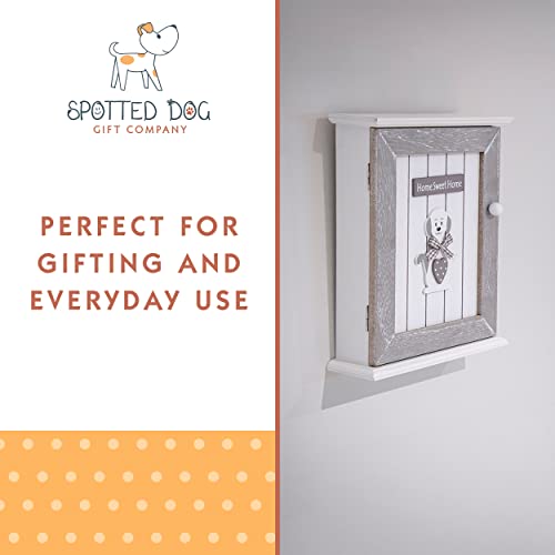 Key Box Wall Mounted Key Cabinet, Wooden Key Holder, Car Key Hanger for Wall, Cute Decorative Key Storage, Dog Themed Room Decor Home Accesories and Gifts for Dog Lovers - Grey, 18 x 6 x 25 cm Key Box Wall Mounted Key Cabinet, Wooden Key Holder, Car Key Hanger for Wall, Cute Decorative Key Storage, Dog Themed Room Decor Home Accesories and Gifts for Dog Lovers - Grey, 18 x 6 x 25 cm