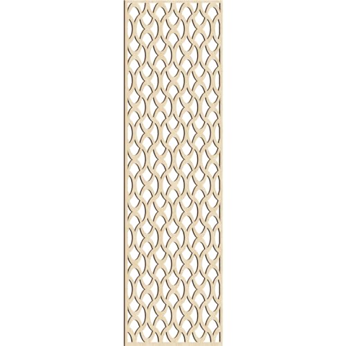 Image of Resort Decorative Pierced Fretwork Wood Wall Panels, 29 3 /8 inchW x 74 3 /8 inchH x 1 /4 inchT, Birch