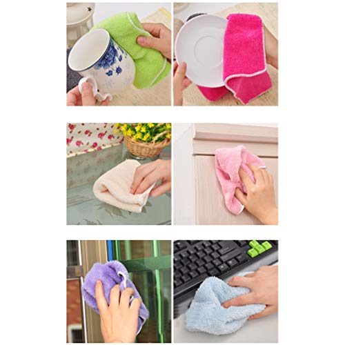 Pano de limpeza KesYOO Pano de limpeza de microfibra, toalhas, absorção de água, pano, pano de cozin