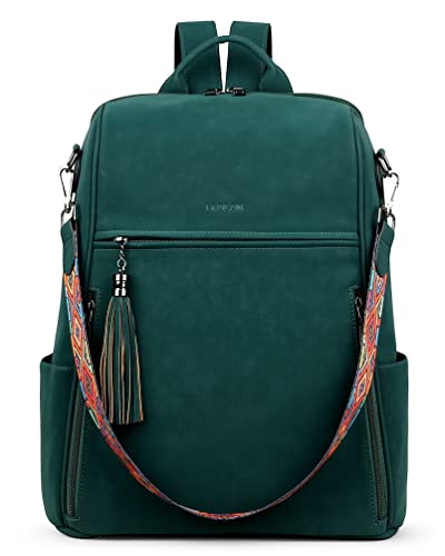 Mochilas Y Bolsas, Personal Computer Mochila de computadora portátil de cuero femenino fadeon, mochila Pu de diseñador, con compartimento de computadora portátil