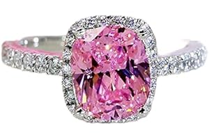 Sterling Silver Pink Sapphire Ring for Women