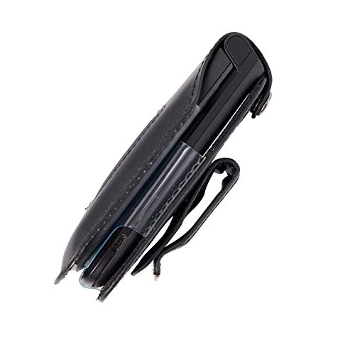 Beltron Leather Fitted Case For Orbic Journey V Verizon / Tracfone Flip Phone - Features: Rotating Belt Clip, Screen & Keypad Protection, Secure Fit #TOP7