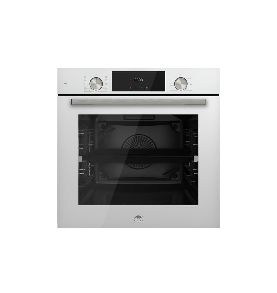 MEO 6004 WH Premium 73L Electric Oven - Energy Class A, 10 Cooking Modes, 60 cm, SCHOTT Double Glass Door, Glass finish, Mechanical and Touch Control with Timer, 3 Year Warranty