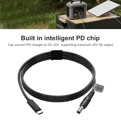 Cable de Carga de Potencia USB C a CC con Regulación Inteligente PD SEAFRONT 3