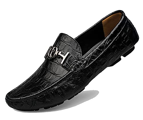 Minishion Mens Fashion Loafers Buckle Comfortable Dress Shoes 1595#