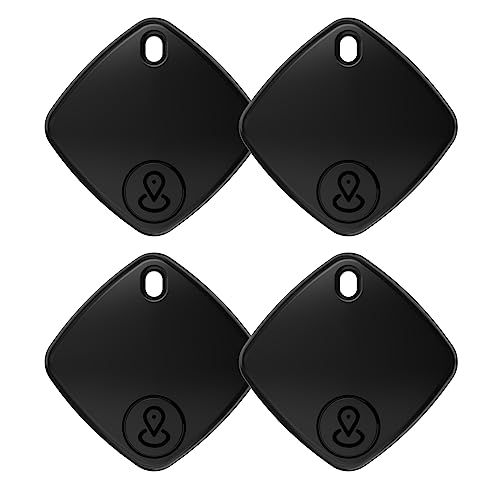 Nyckelfinnaretikett, Bluetooth-nyckeltracker arbeta med Apple Find My, Air Tag Smart bagagelucka för resväska, väska, plånbok, utbytbart batteri, plats-etikettsökare. 4 st