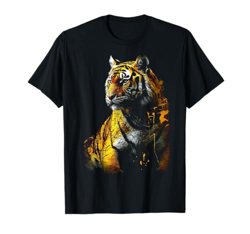 Œuvre d'art du Tigre – Animal Art Zoo Tigre T-Shirt