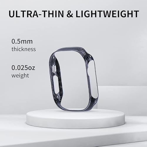 Case For Apple Watch Ultra, Exquisite Refined Minimalist Slim Apple Watch Ultra Case 49Mm -Carbon Fiber #TOP3