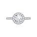 Platinum-Plated Sterling Silver Swarovski Zirconia Round-Cut Halo Ring (1.5 cttw), Size 6