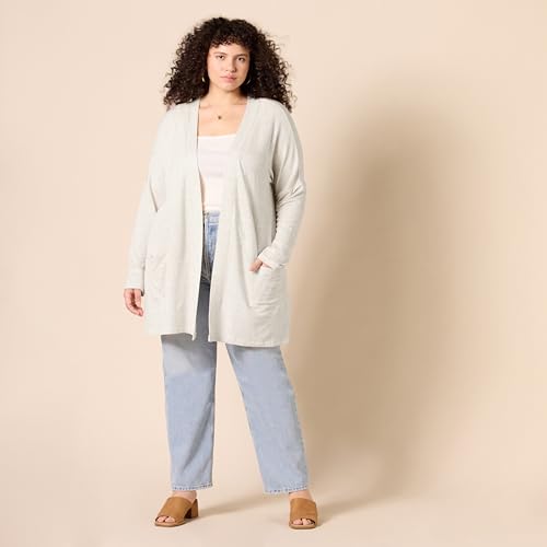 Image of Amazon Essentials Women's Relaxed-Fit Ultra-Lightweight Open-Front Cardigan