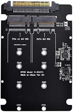 cablecc SFF-8639 NVME U.2 to Combo NGFF M.2 M-Key SATA PCIe SSD Adapter for Mainboard Replace SSD 750 p3600 p3700