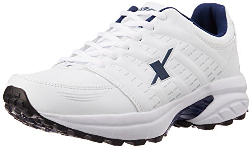 Sparx Men SM-241 White Navy Blue Sports 