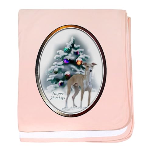 CafePress Italian Greyhound Christmas Baby Blanket, Super Soft Newborn Swaddle