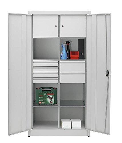 Preisvergleich Produktbild POV® mauser Stahlschrank Grips grau