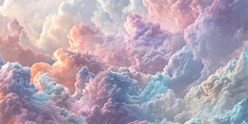 Cristal Art Painting kit grand format 60x120cm motif nuage et ciel de rêve