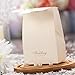 Hosmsua 50pcs Laser Cut Wedding Favor Boxes Candy Box Gift Bag Bride and Groom Paper Bags with Romantic Castle Design (Beige) CB5093