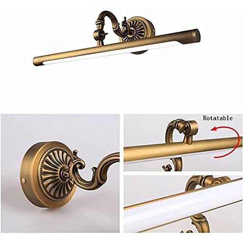 Applique Murale Retro Rotative Miroir Cuivre Eclairage Orientable LED - 7