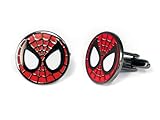 SharedImagination Spider-Man Cufflinks, Minimalist Marvel Avengers Tie Clip, Amazing Spiderman...