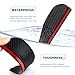 2pcs Rearview Mirror Eyebrows - Carbon Fiber Mirror Rain Guards, Universal Flexible PVC Covers, Durable Side View Accessories for Cars, Trucks, SUVs, All-Weather Protectors