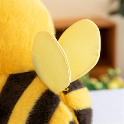Ueiwffzo Honigbiene Kuscheltier, Niedliche Weiche Honigbiene Plüschtier Kinder, Plüsch Spielzeug Stofftier, Geschenk Zum Kindergeburtstag (25cm)