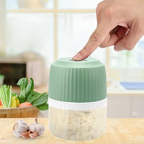 New 250ml Electric Garlic Chopper, Portable & Cordless Mini Food Processor, Vegetable Masher with USB Charging, Safe Material Waterproof Garlic Masher Mincer for Onions Meat Spices