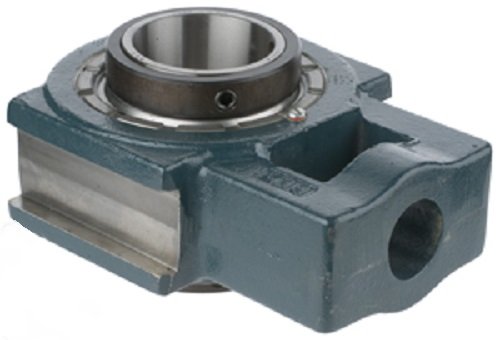 Rexnord KT95215 Heavy-Duty Take-Up Block, Cast Iron, Light Contact Seals, Regreasable, Non-Expansion, Double Setscrew Locking, 2-15/16" Shaft, 1-13/16" Slot Width, 5-15/16" Between Frames