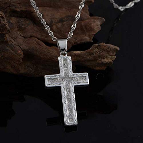 Collier croisement en diamant argent 925 sterling luxe d'exception