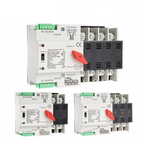 Inverseur de source automatique ATS dual power W2R 3P 110V 63A pour maison