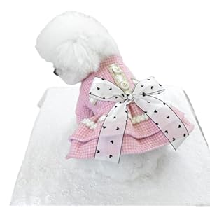 Dog Dresses for Small Pet Wedding Dress Cute Dog Summer Outfits Puppy Tutu Skirt Pet Princess Bowknot Dress Female Cat Clothes Pet Clothing Bow Lace Princess Dress Skirt Dog Winter Clothes Cat Apparel