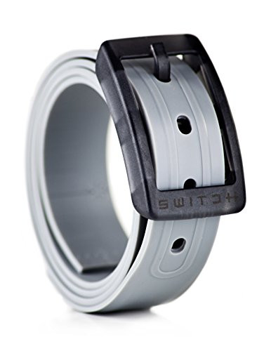 Switch Belt Smoke Grey Custom, Cut-to-Fit, Waterproof Belt- Interchangeable Belts and Buckles - Premium Golf & Active Lifestyle Apparel - Add Style and Practicality - Made from Recycled Material.