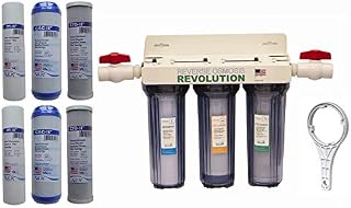 Reverse Osmosis Revolution Whole House 3-Stage Water Filtration System, 3/4" Port with 2