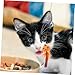 Angoily Halloween Cat Teaser Stick Pumpkin Design Interactive Funny Teasing for Indoor Cats Engaging Plaything to Scratching and Bonding