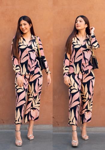 Image of GoSriKi Women's Cotton Blend Printed Ethnic Co-ord Set