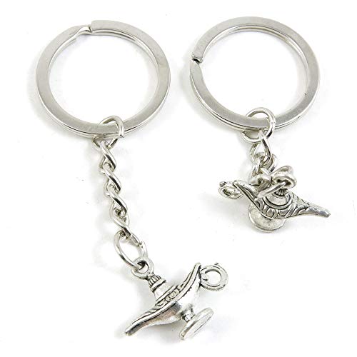Llavero de plata envejecida L4AB4R Aladdin Genie Magic L4AB4R Antique Silver